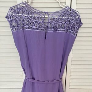 Love 21 Lilac Lace-Top A-line Dress